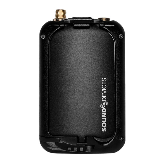 Sound Devices A20-Mini User Manual