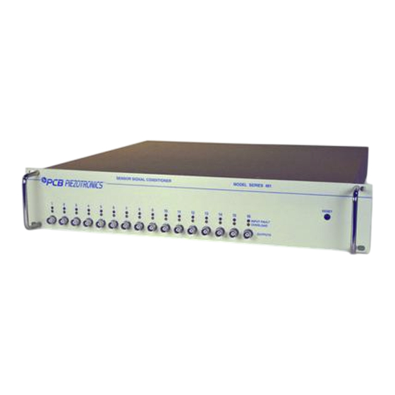 PCB Piezotronics 498A-0063 Installation And Operating Manual