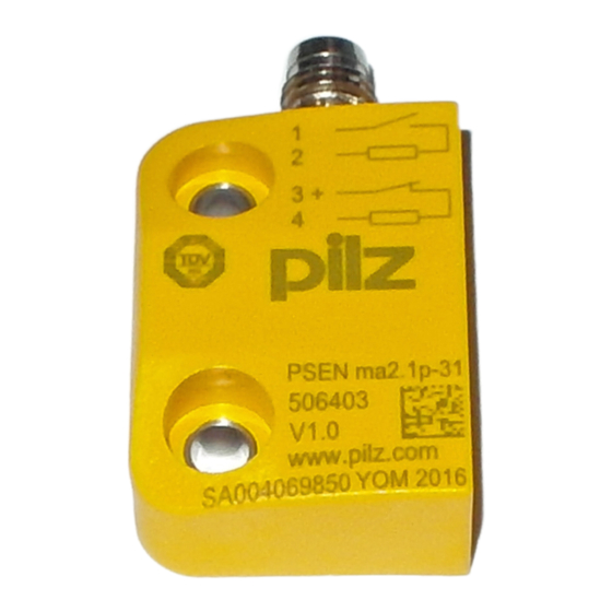 Pilz PSEN ma2.1p-31 Operating Manual