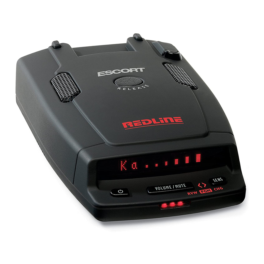 Escort Redline Owner's Manual