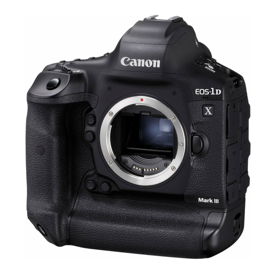 Canon EOS-1D X Instruction Manual