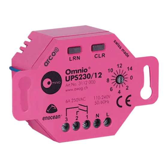Omnio UPS230/12 Manual