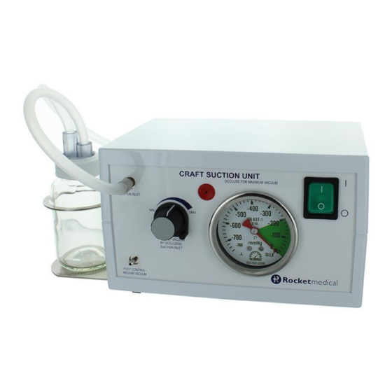 User Manuals: Rocket Medical CRAFT R29655 Suction Pump