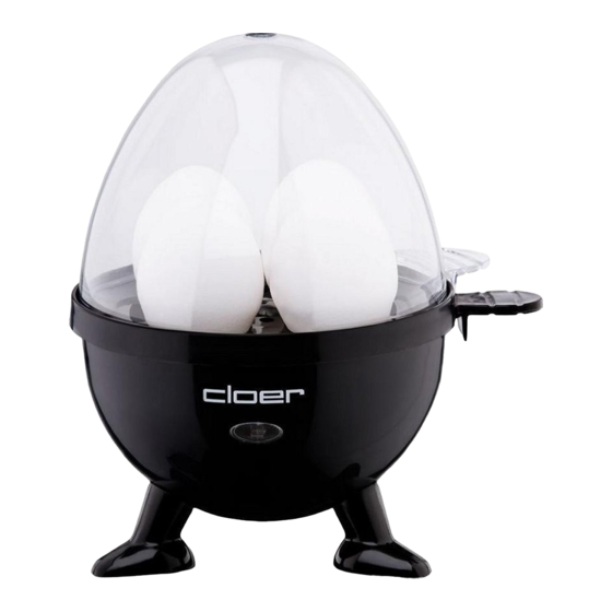 Cloer 6030 Egg Cooker Manuals