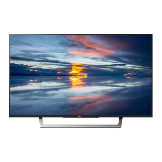 Sony BRAVIA KLV-43W752D Operating Instructions Manual
