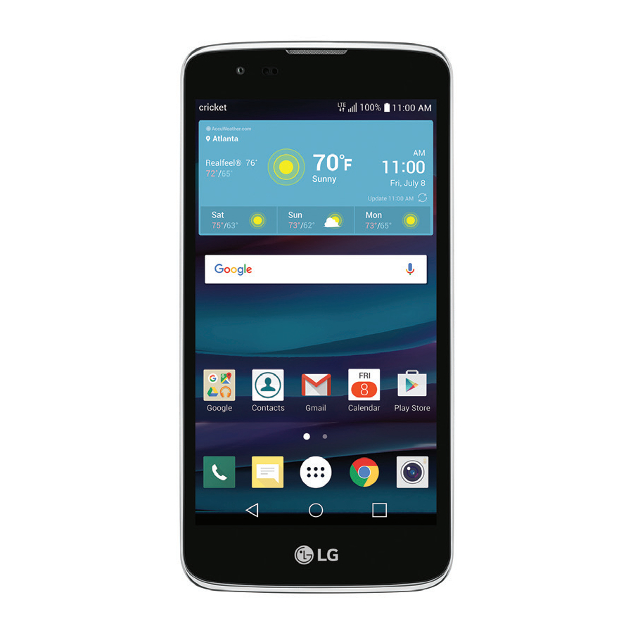 LG cricket Escape 3 - Smartphone Quick Start Guide