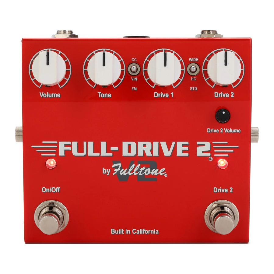 Fulltone FULL-DRIVE 2 Manual