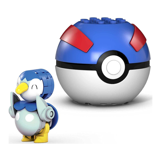 Mega Construx POKEMON WONDER BUILDERS PIPLUP GMD26 Manual