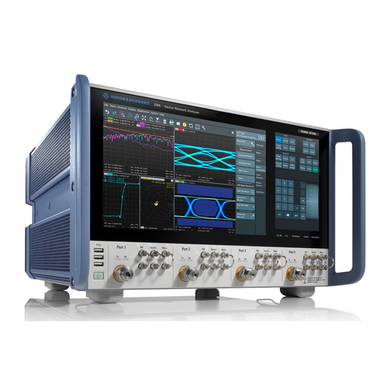 Rohde & Schwarz ZNA67 Series User Manual