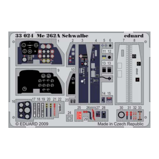 Eduard 33024 Manual