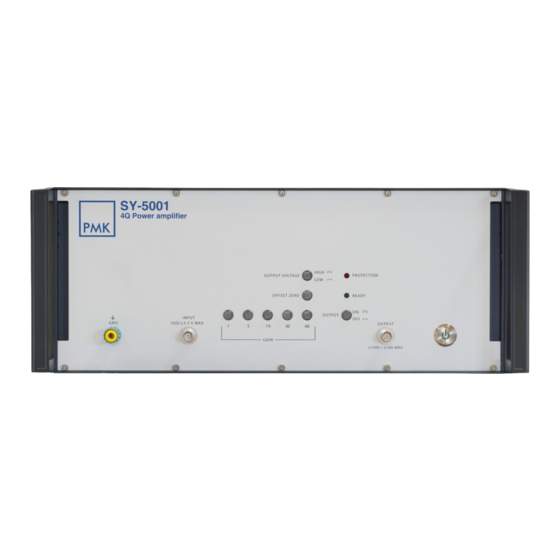PMK SY-5000 Series Manuals