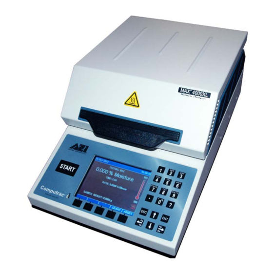 Arizona Instrument COMPUTRAC MAX 4000 Quick Manual
