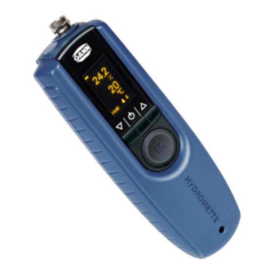 GANN HYDROMETTE BL H 42 Quick Start Manual
