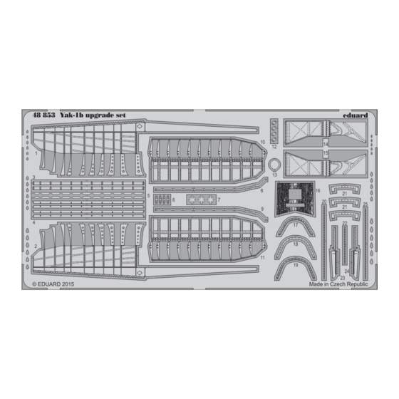 Eduard Yak-1b upgrade set Quick Start Manual