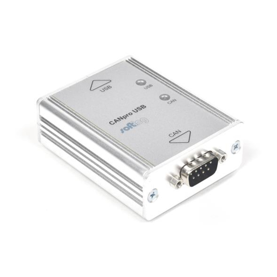 Softing CANpro USB Hardware User Manual