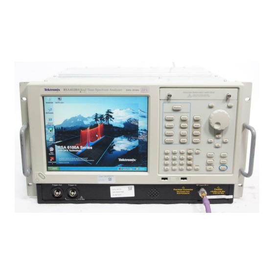 Tektronix RSA6114A Quick Start User Manual