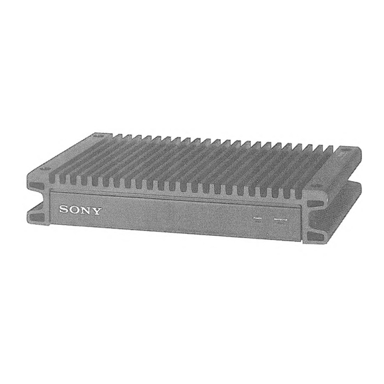 Sony XM-5520 Manuals