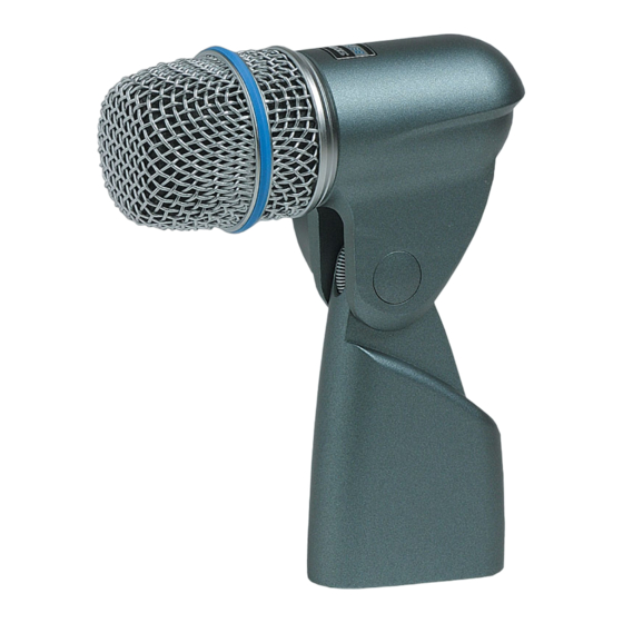 Shure BETA 56A User Manual