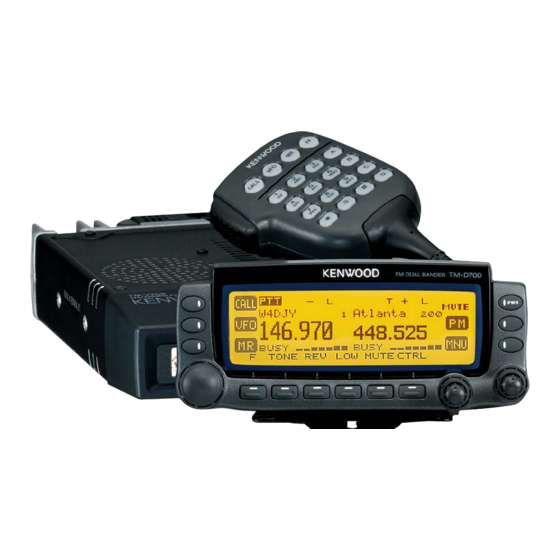 Kenwood TM-D700A Operation Instruction Manual
