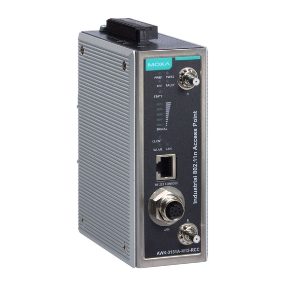 Moxa Technologies Airworks AWK-3131A-M12-RCC User Manual