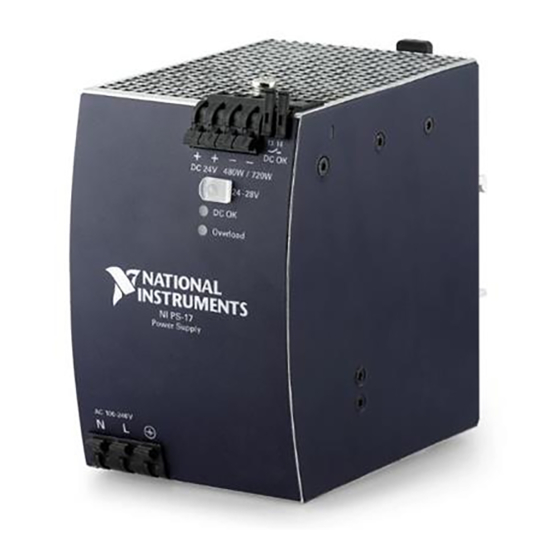 National Instruments PS-17 User Manual