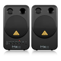 Behringer Monitor Speakers MS16 Quick Start Manual