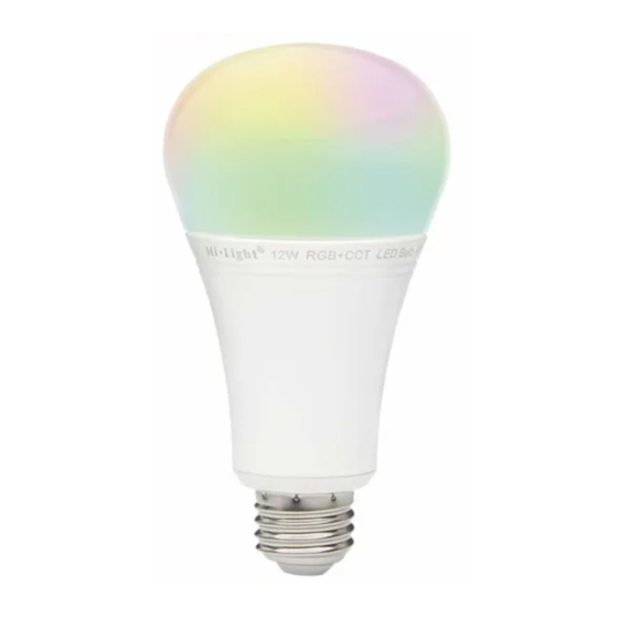 Mi-Light FUT105 12W RGB+CCT LED Bulb Manual