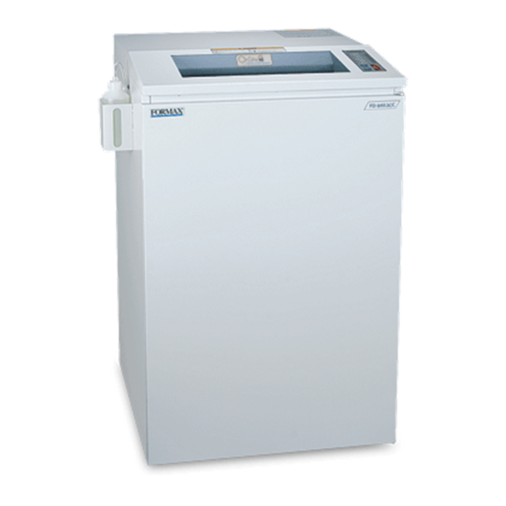Formax FD 8652CC Operator's Manual