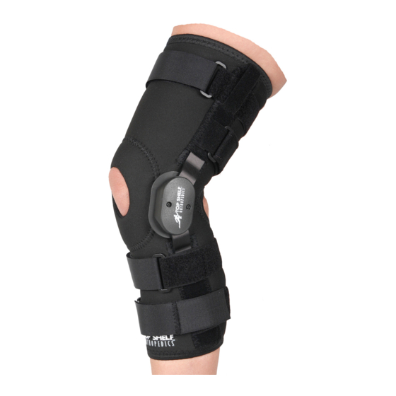 Top shelf Orthopedics Hinge Knee Plus Half Wrap Instructions For Use