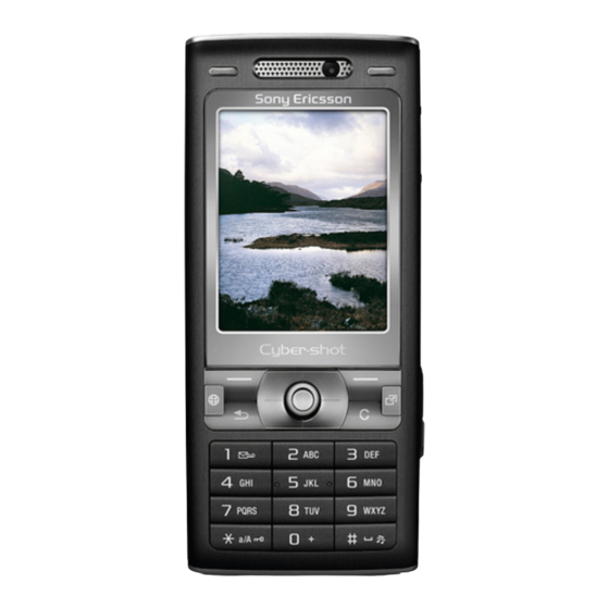 Sony Ericsson K800 Working Instruction, Mechanical