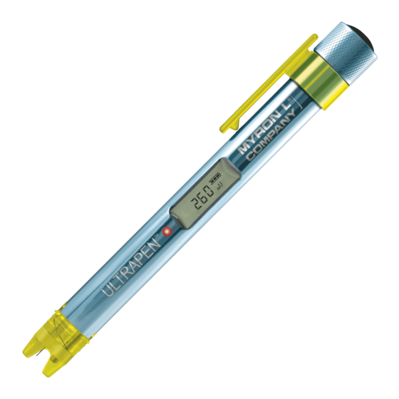 Myron L ULTRAPEN PT3 Quick Start Manual