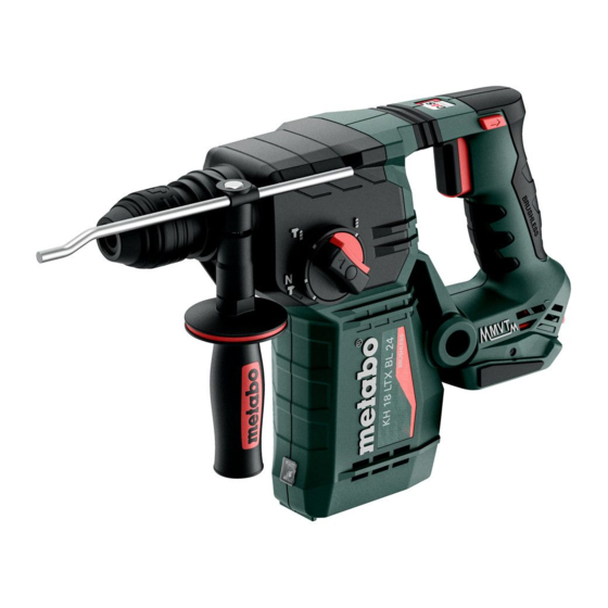 Metabo KH 18 LTX BL 24 Manuals