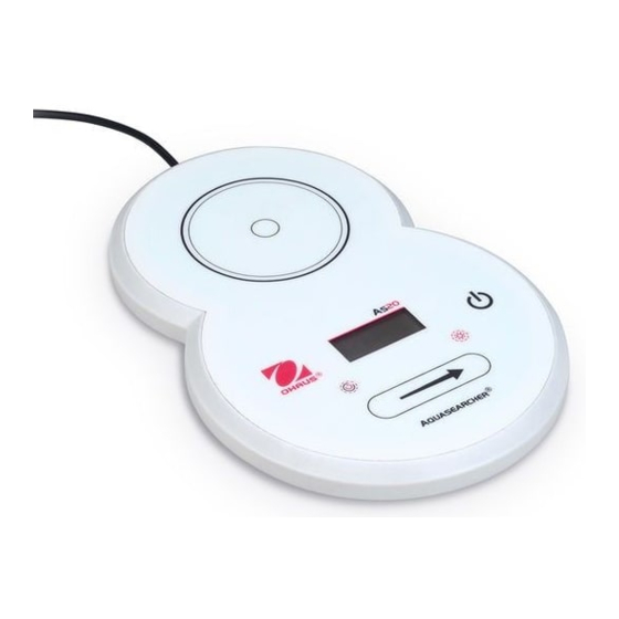 OHAUS AS20 Instruction Manual