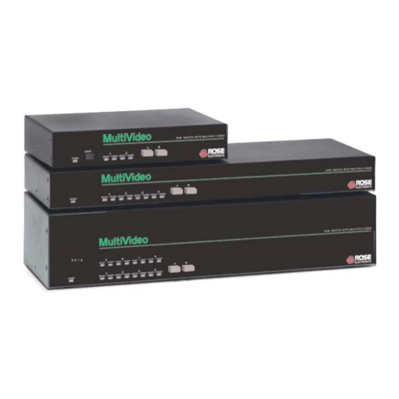 Rose electronics MultiVideo MEB-4U2V Specifications