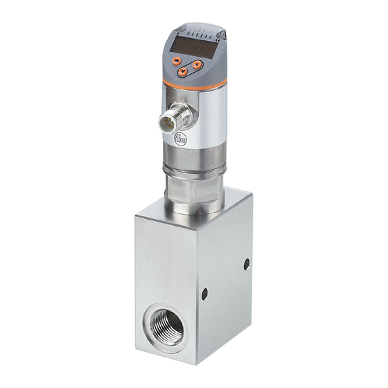 User Manuals: IFM SBZ224 Mechatronic Flow Sensor