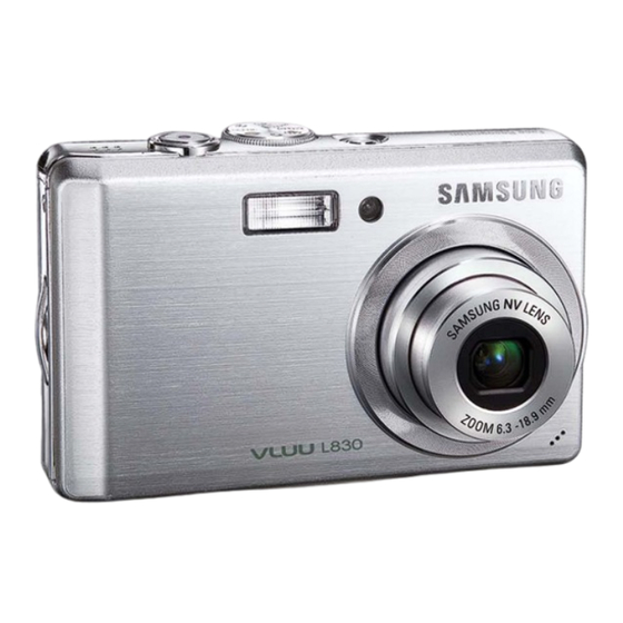 Samsung L830 - Digital Camera - Compact User Manual