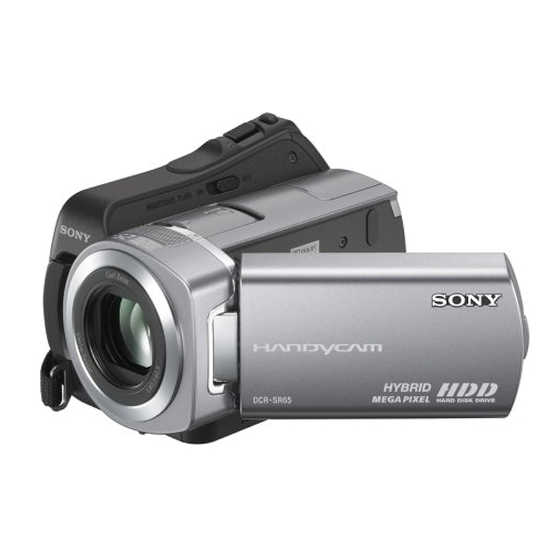Specifications - Sony DCR-SR65 - 40gb Hdd Handycam Camcorder