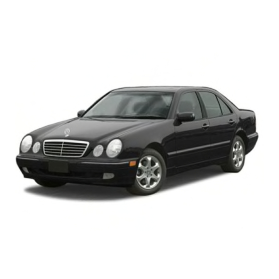 Mercedes-Benz 2001 E 320 Operator's Manual