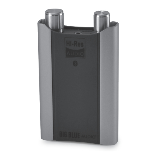 Brookstone BIG BLUE AMPLIFIER Manual