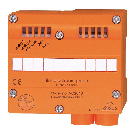 IFM Electronic Ecomat 300 AC2618 Operating Instructions Manual