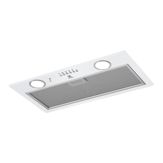 User Manuals: Electrolux CFG516W Built-In Exhaust Hood