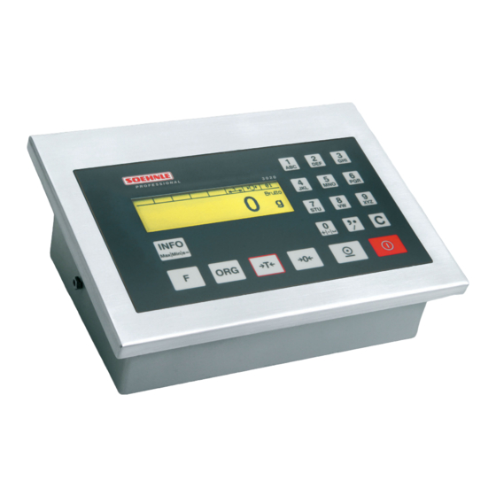 Soehnle Professional 3020 Operating Manual