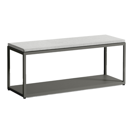 Hay Stefan Diez NEW ORDER BENCH Instruction Manual