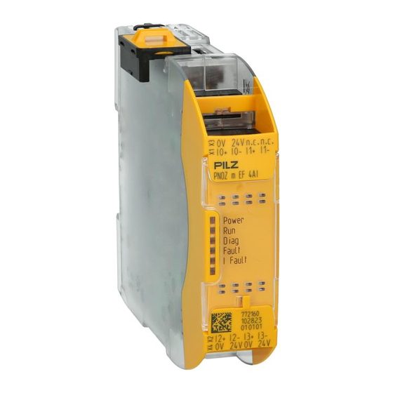 Pilz PNOZ m EF 4AI Operating Manual