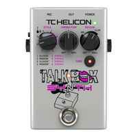 Tc-Helicon TALKBOX SYNTH Quick Start Manual