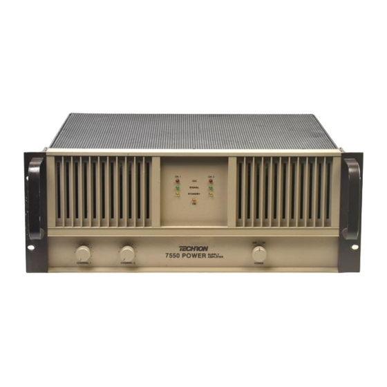 Techron 7550 Technical Manual