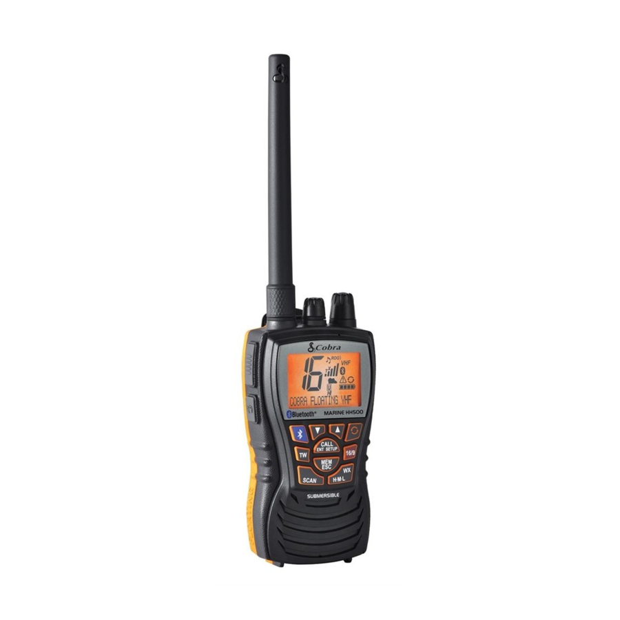 Cobra Marine MR HH500 FLT BT Manual