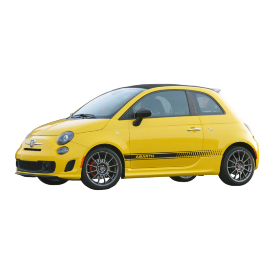 Fiat Abarth 500 2015 Owner's Manual