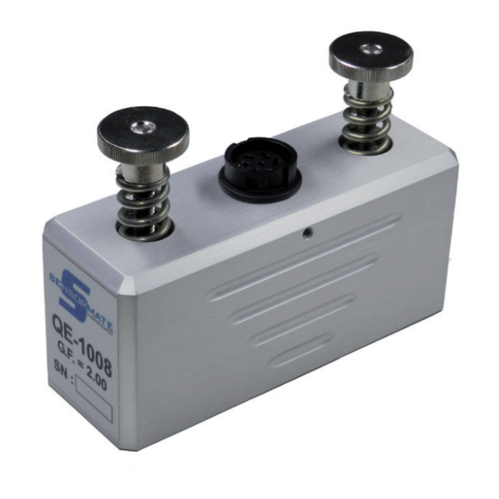 gefran SENSOR MATE QE1008 Instruction Manual