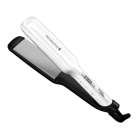 Remington Shine Therapy S8550 Manual